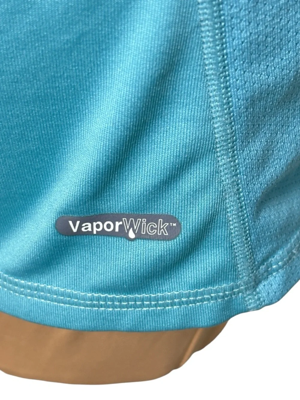 THE NORTH FACE Blue Bamboo Print Athletic Top Size M - Picture 5 of 11